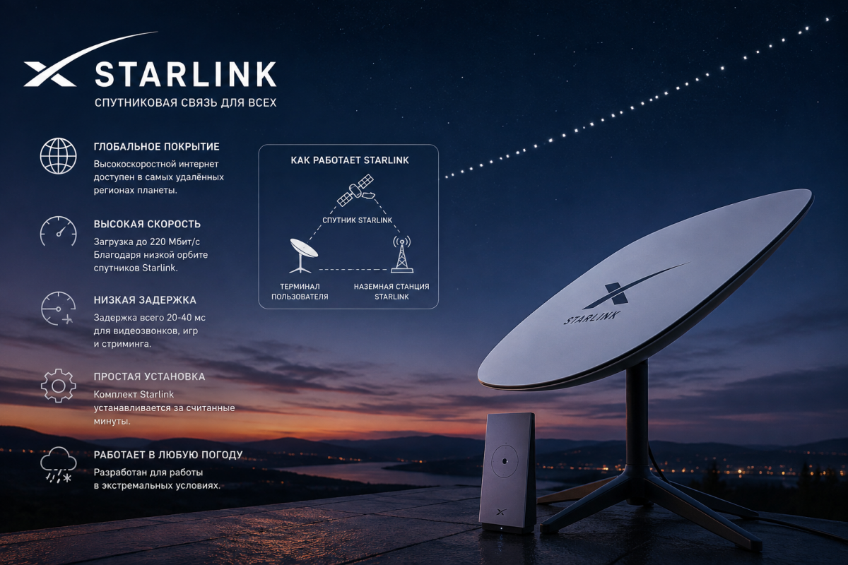Эксперт: бороться со Starlink средствами РЭБ пока не получается