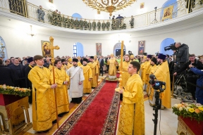 Храм князя Владимира в Крылатском освятил Патриарх Кирилл