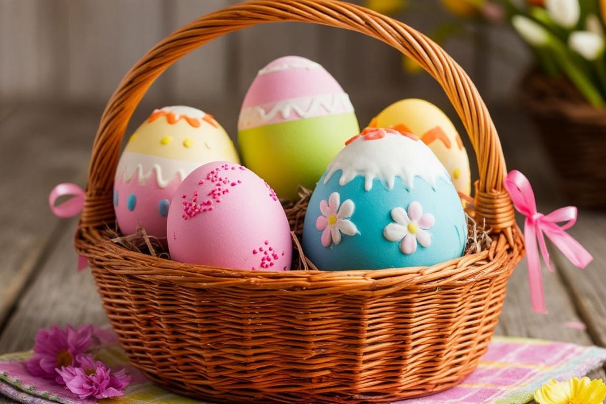 Священник Береговой: РПЦ не одобряет наклейки с храмами и цитатами из Библии на пасхальных яйцах