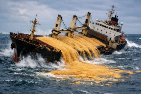 В Азовском море потерпело крушение судно типа «Волго-Балт» с пшеницей