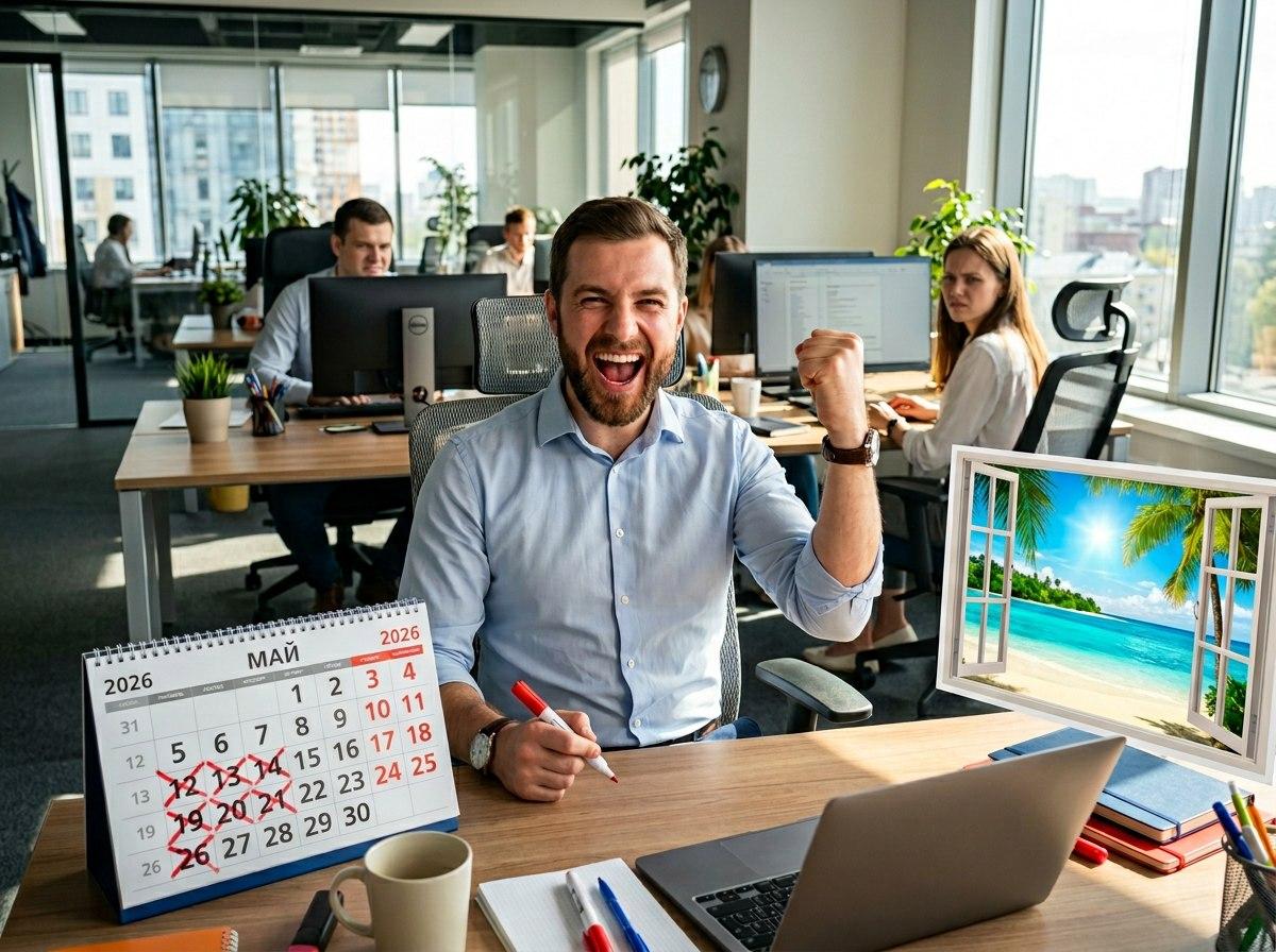Когда брать отпуск в 2026 году: что делать, чтобы отдыхать дольше